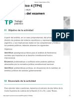 Derecho Constitucional - Examen - Trabajo Práctico 4 (TP4) - 100%