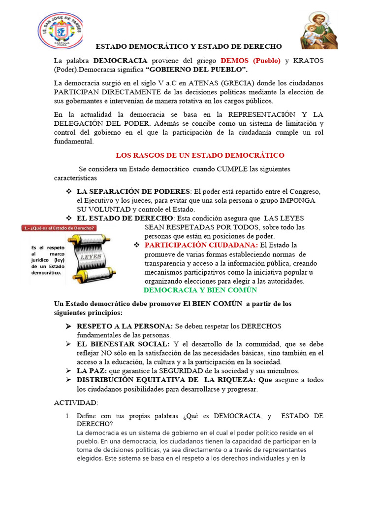 Ficha Técnica Democracia y Estado de Derecho | PDF