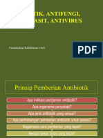 Antibiotik, Antijamur, Nanti Parasit, Antivirus