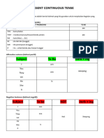 Present Continuous Tense