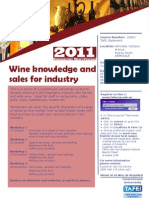 Wine Knowledge and Sales For Industry: Commercial Short Courses