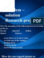 ENGLISH 6 PPT Q4 - Problem - Solution Research Projects