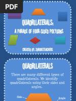 Quadrilaterals PPT | PDF | Rectangle | Geometric Shapes