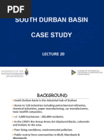 MECN 3028 SOUTH DURBAN BASIN CASE STUDY Lecture 20