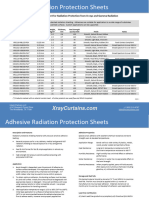 Adhesive Backed Flexible Radiation Shielding TDS 2022-1