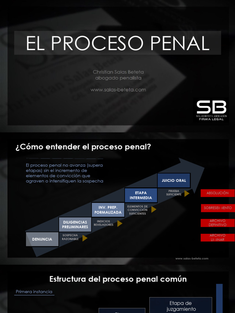 El Proceso Penal | PDF | Fiscal | Procedimiento Criminal