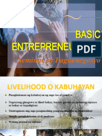 BASIC ENTREPRENEURSHIP Tagalog