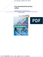 Solution Manual For International Economics Carbaugh 14th Edition Download