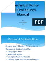 5 - Geotechnical Policy and Procedures Manual