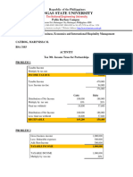 Catibog, Marynissa M. - Activity On Income Taxes For Partnerships