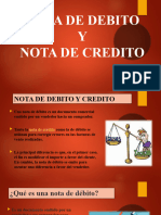 NOTA DE DEBITO y Credito