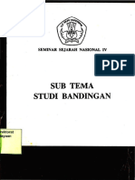 Seminar Sejarah Nasional IV Sub Tema Studi Bandingan