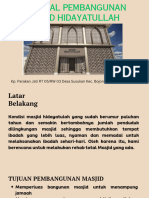Proposal Pembangunan Masjid Hidayatullah