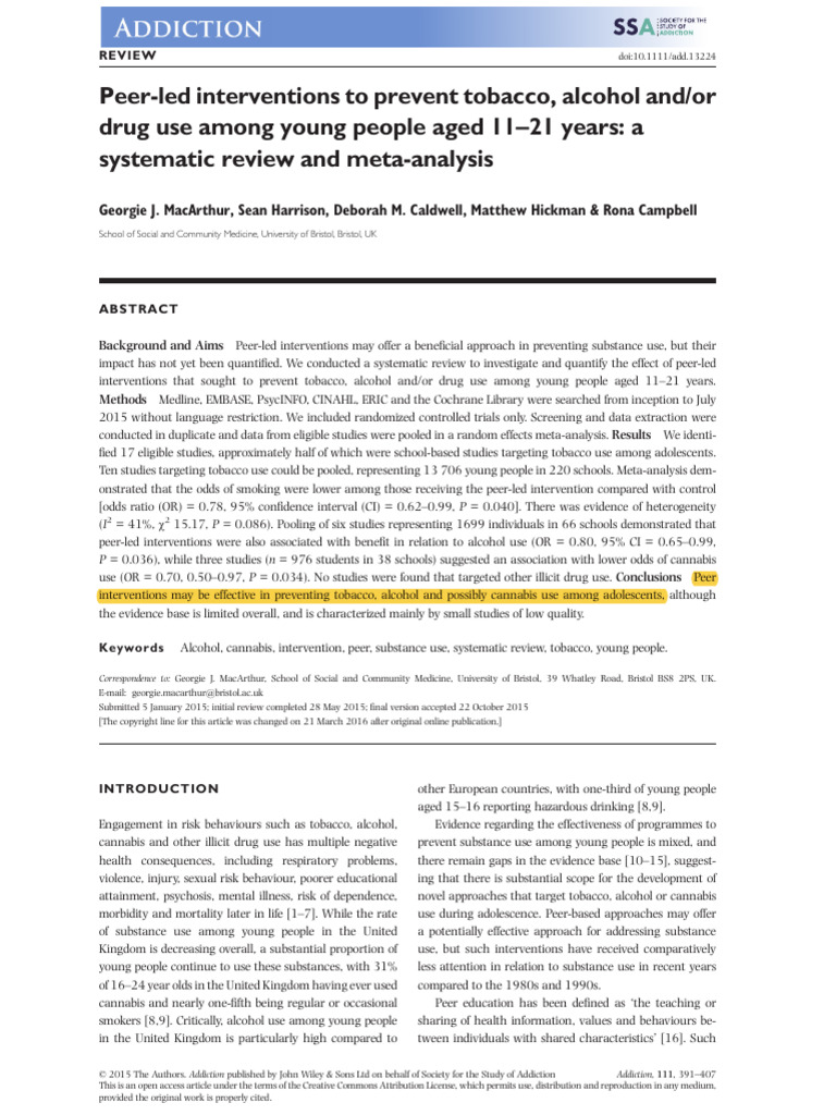 PeerLed Education PDF