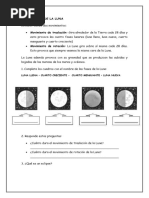 Actividades sobre las Fases de la Luna | PDF | Ciencia y matemáticas