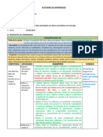 Sesion Declase Las Ideas Principales y Secundarias 4to