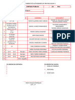 Reporte Diario de Actividades de Recoleccion