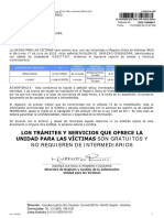 Los Trámites Y Servicios Que Ofrece La Unidad para Las Víctimas Son Gratuitos Y No Requieren de Intermediarios