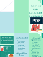 Folleto Tríptico Guía Informativo Geométrico Minimalista Verde y Celeste