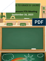 1st Homeroom PTA Meeting S.Y. 2023-2024