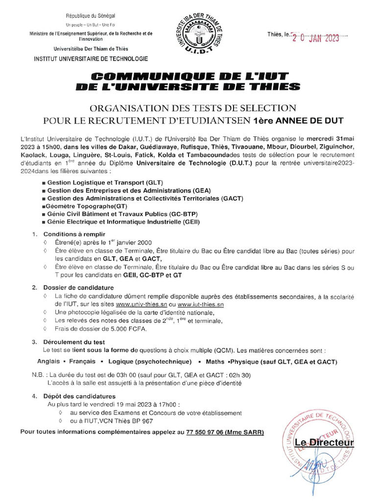 Dut 2023 | PDF
