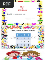 Modulo Art Square Grid: Number Pattern Legend Pattern Design | PDF