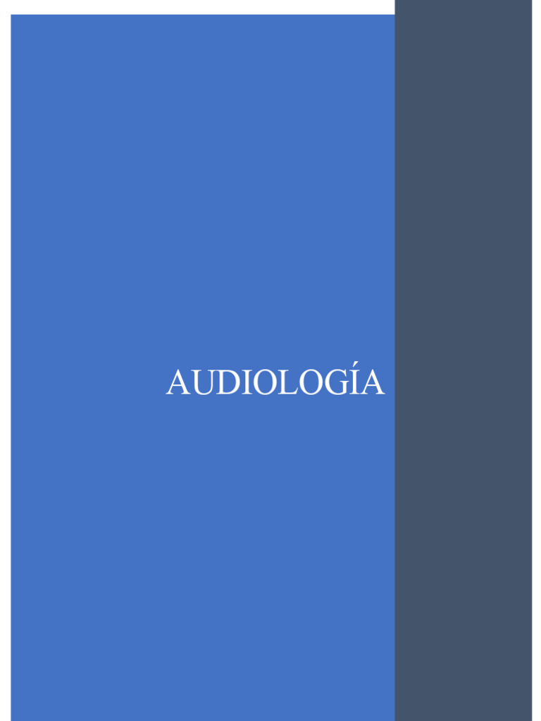Apuntes De Audiologia Pdf