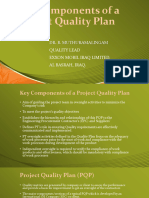 Components of Project Quality Plan