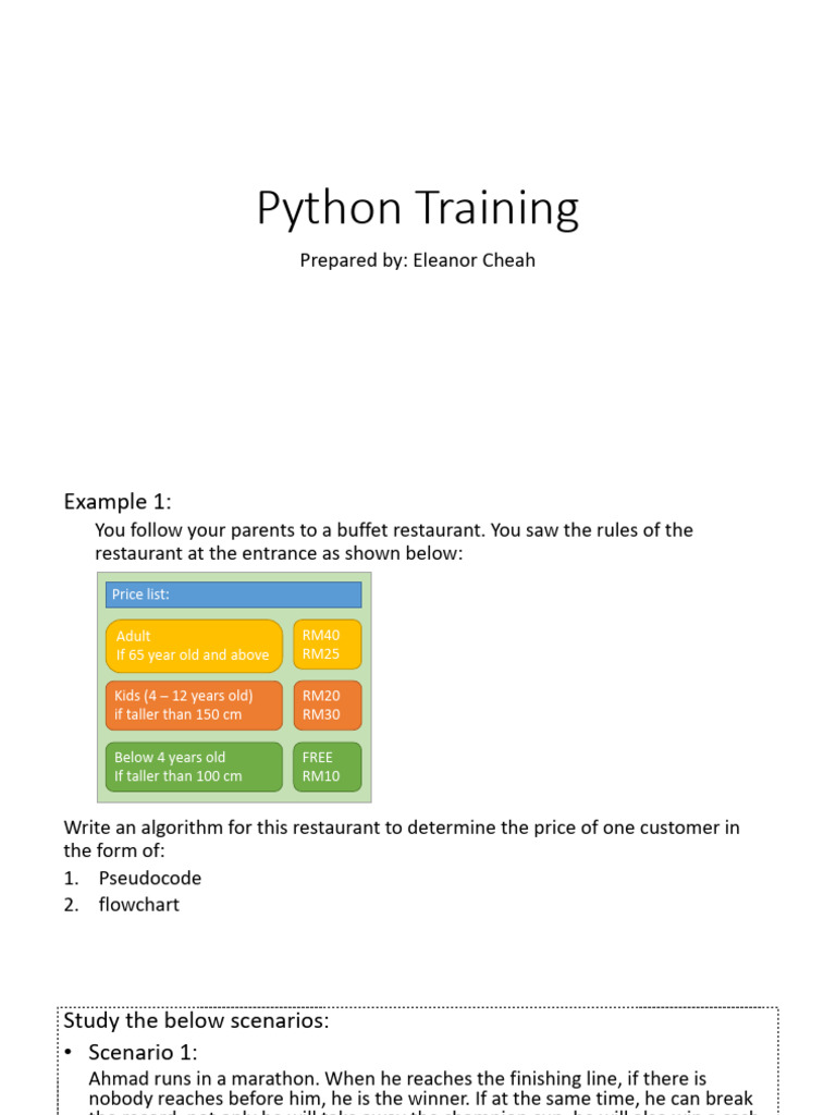 Python Training | PDF | Control Flow | Systems Engineering