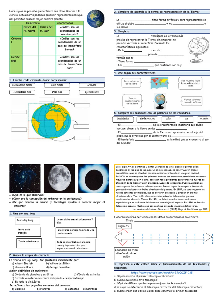 Explorando la Tierra y el Universo | PDF | Universo | Tierra
