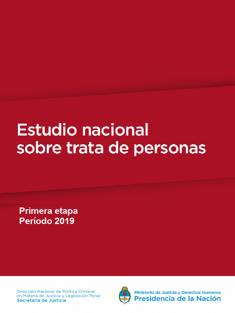 Estudio Nacional Trata Personas - 2019 | PDF