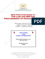 Best Practices Procurement Law - Consolidated Handout Version