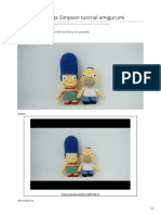 Hommer y Marge Simpson Tutorial Amigurumi