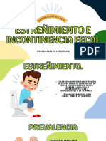 Estreñimiento e Incontinencia Fecal-Gerontogeriatría