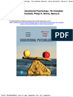 Test Bank For Educational Psychology 7th Canadian Edition Anita Woolfolk Philip H Winne Nancy e Perry Download