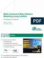 Multi-Component Mass Balance Modelling Using GoldSim