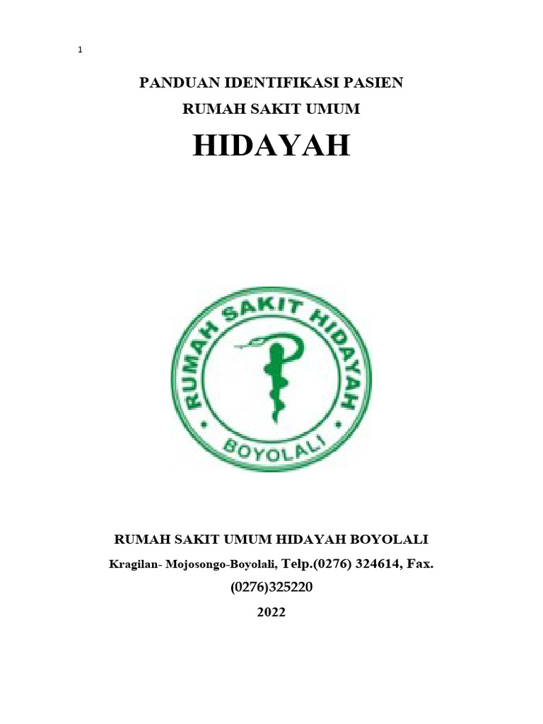 Panduan Identifikasi Pasien Pdf