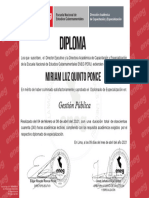 Diploma: Miriam Luz Quinto Ponce