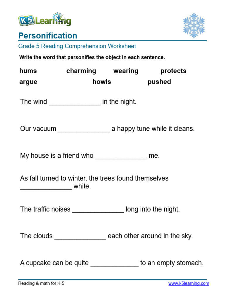 grade 5 personification 2 PDF grade 5 personification 2 PDF