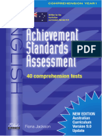 Achievement Standards Assessment-Comprehension Year 1