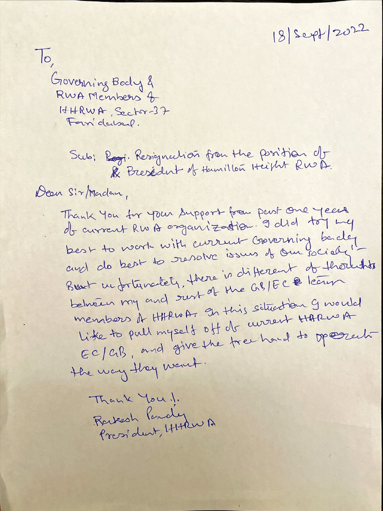 Resignation | PDF