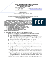 Tim Seleksi Calon Anggota Kpu Kabupaten/Kota Provinsi Jawa Barat 4 (Empat) PERIODE 2023 - 2028