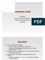 Introduction! Select-From-Where Statements! Queries Over Several Relations! Subqueries!