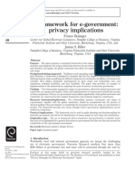 A Framework For E-Government: Privacy Implications: BPMJ 12,1