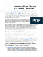 How To Determine Linen Change Frequency in Hotels1