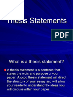 Thesis Statement 1