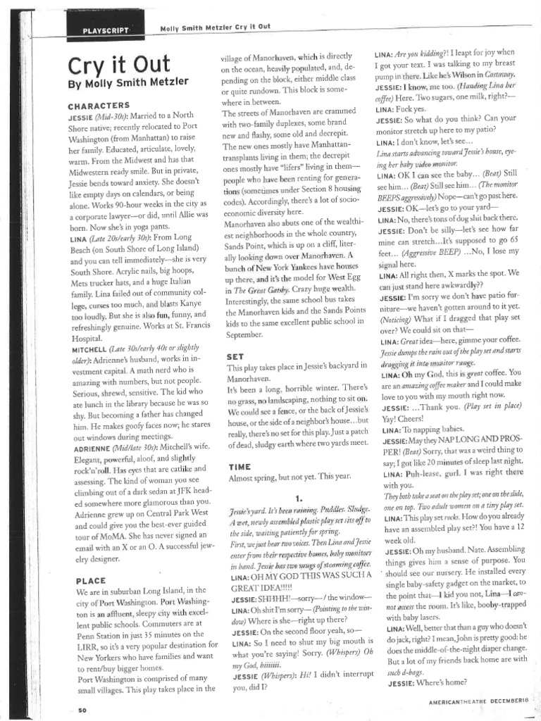 CRY IT OUT MollySmithMetzler PDF