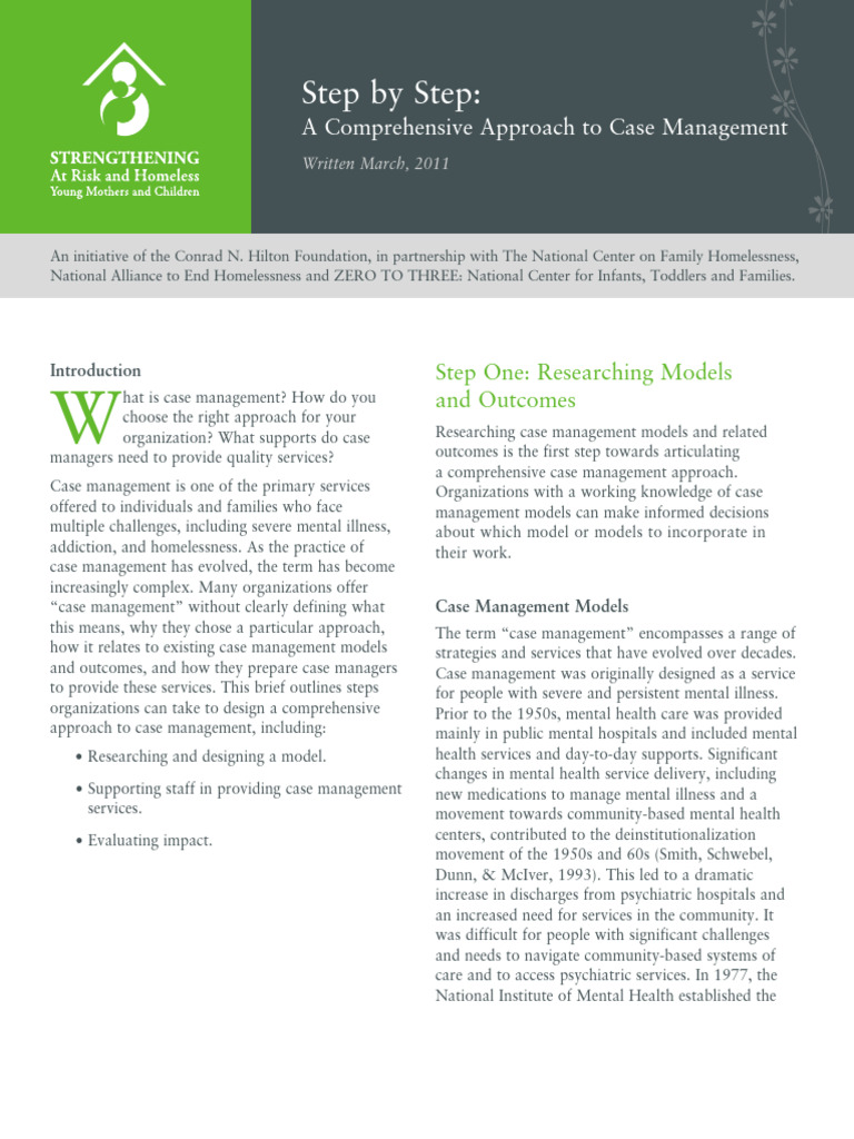 Comprehensive Case Management Guide | PDF | Mental Disorder | Psychiatry