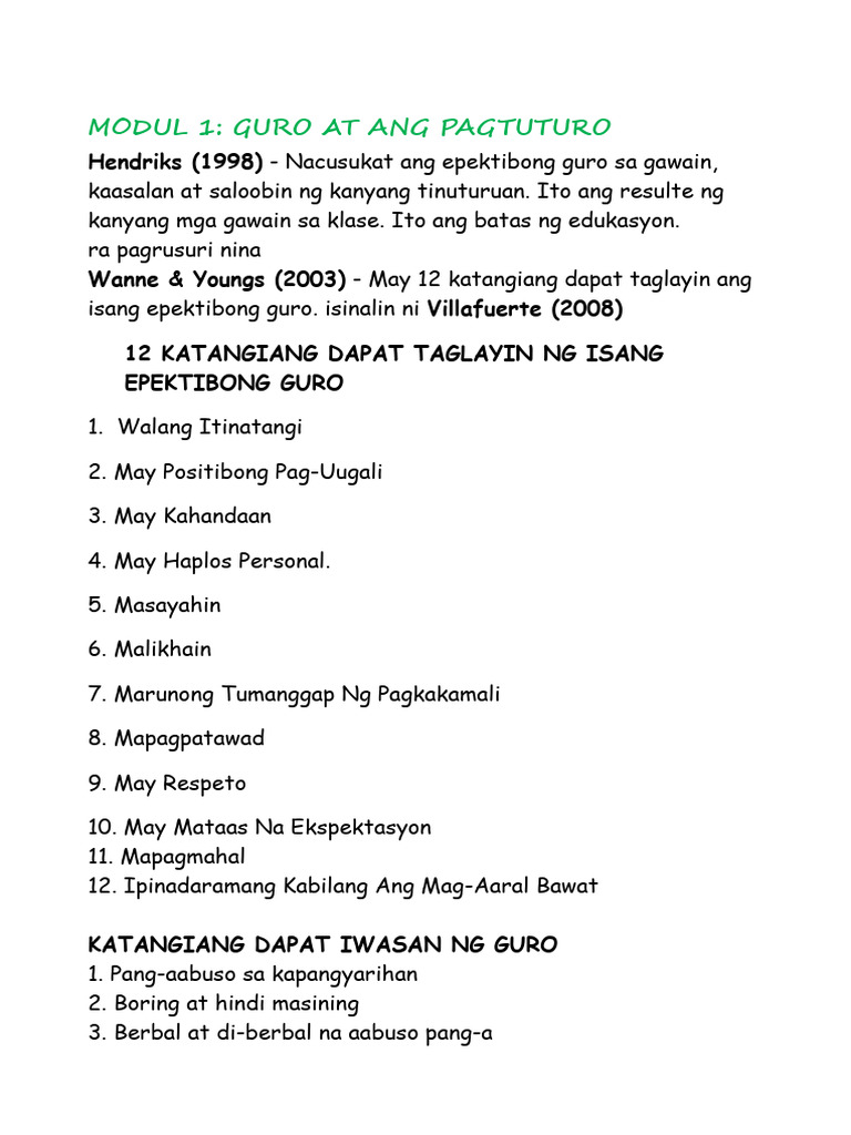 Notes 2 Fil 107 | PDF