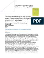 11-Detection of Multiple-Mix-Attack Malicious Nodes Using Perceptron-Based Trust in IoT Networks